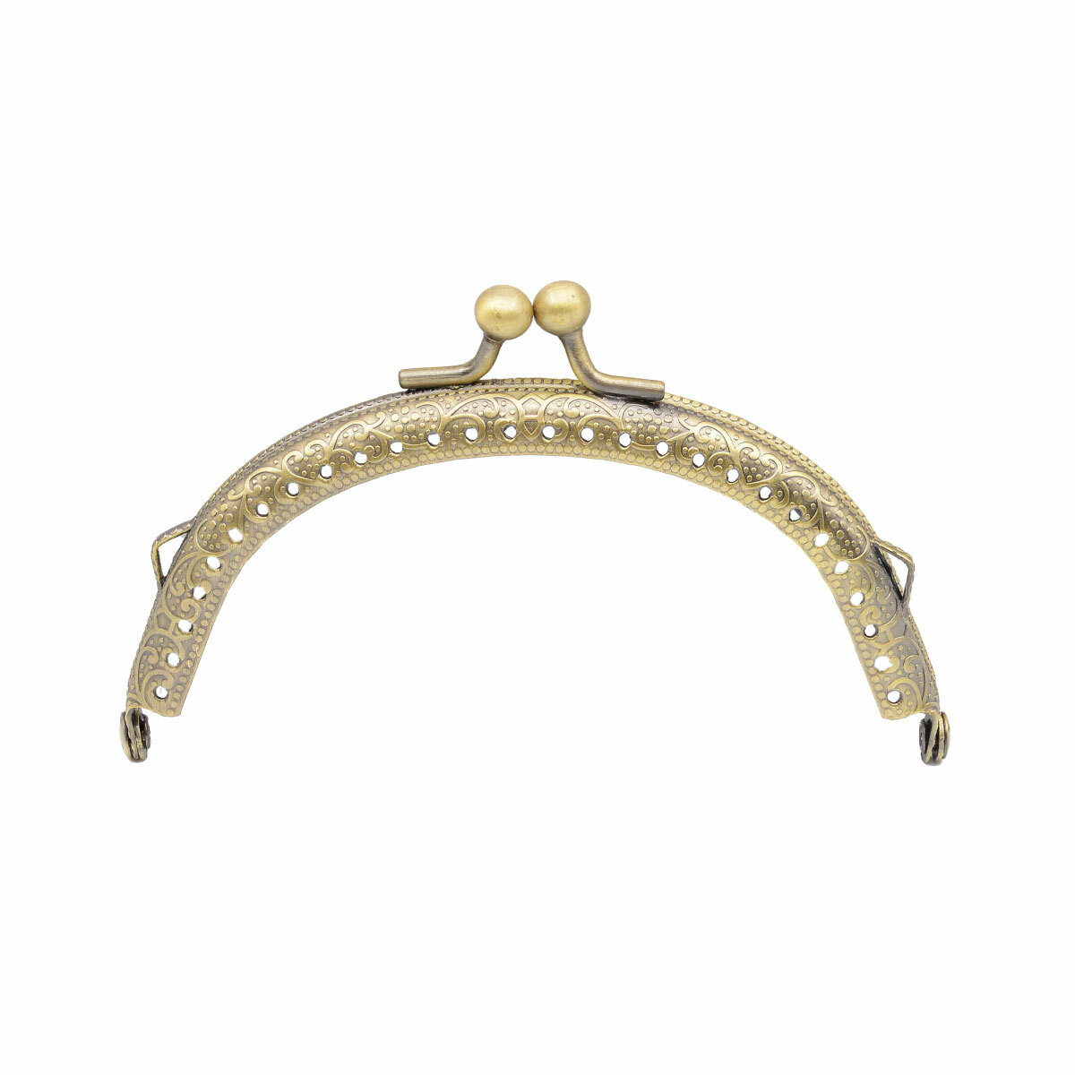 10.5公分半圓壓花口金 【贈小肉包口金包紙型】