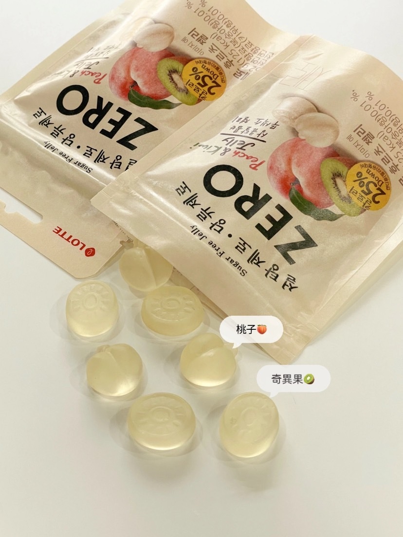 韓國 🇰🇷 樂天 ZERO 水蜜桃 奇異果 水果軟糖 大包裝 238g