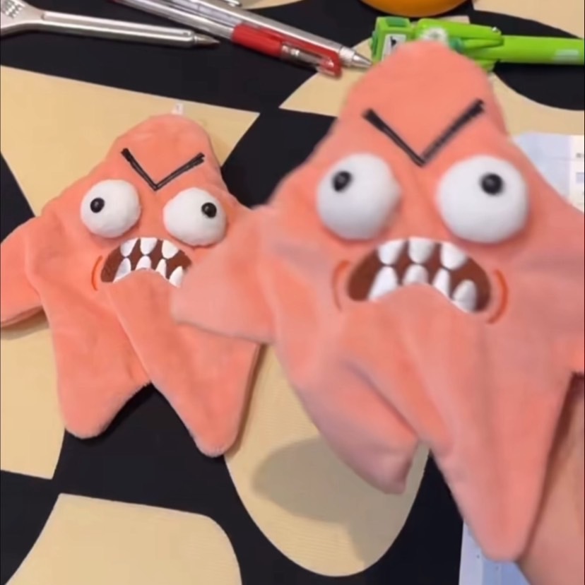 派大星 暴躁版 會動  吊飾 鑰匙圈 （USB充電）