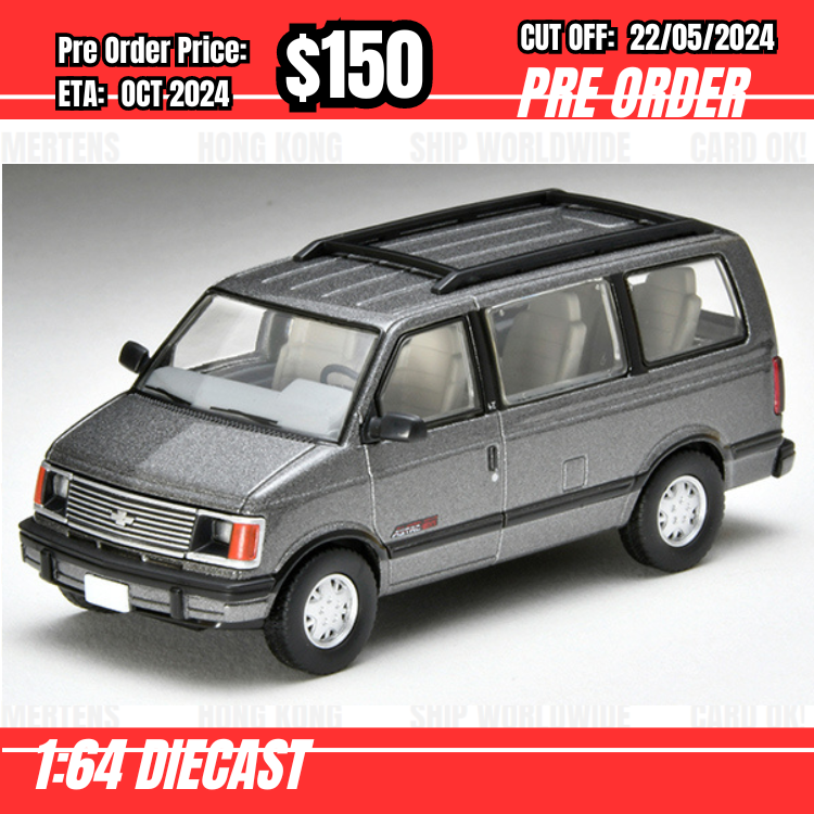 PO-$150 * Tomytec * 1:64 LV-N325a Chevrolet Astro LT AWD Grey 1994 [OD]