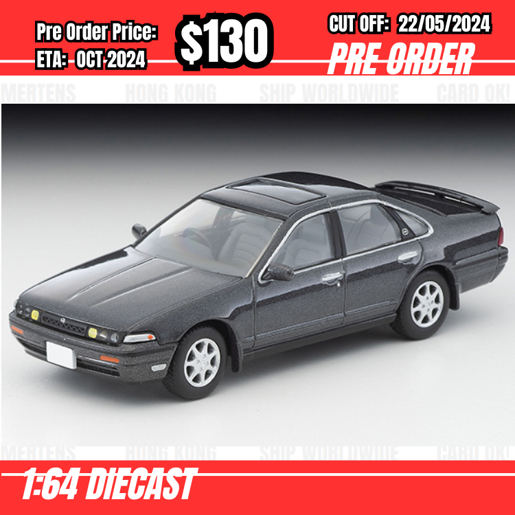 PO-$130 * Tomytec * 1:64 LV-N319b Nissan Cefiro Cruising Gray M 1990 [OD08/05]