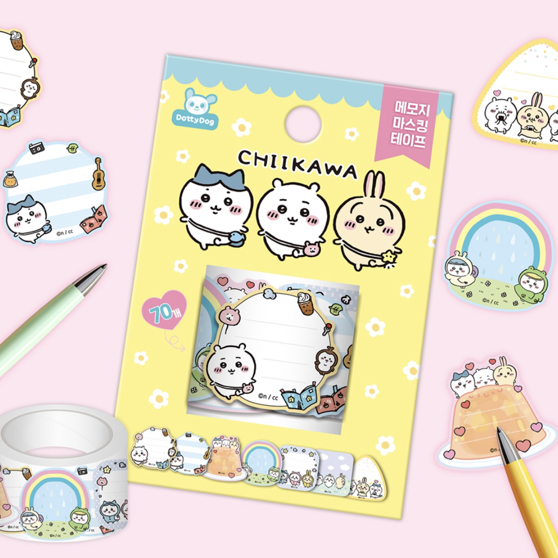 預訂｜韓國限定 Chiikawa Memo 便利貼 貼紙卷