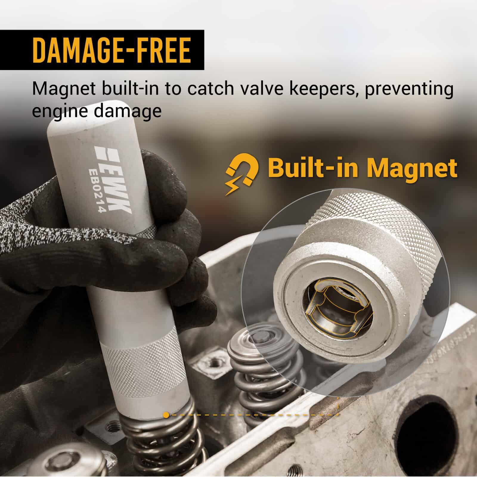 Lisle 36200 Magnetic Valve Keeper Remover & Installer Kit – USA-Made