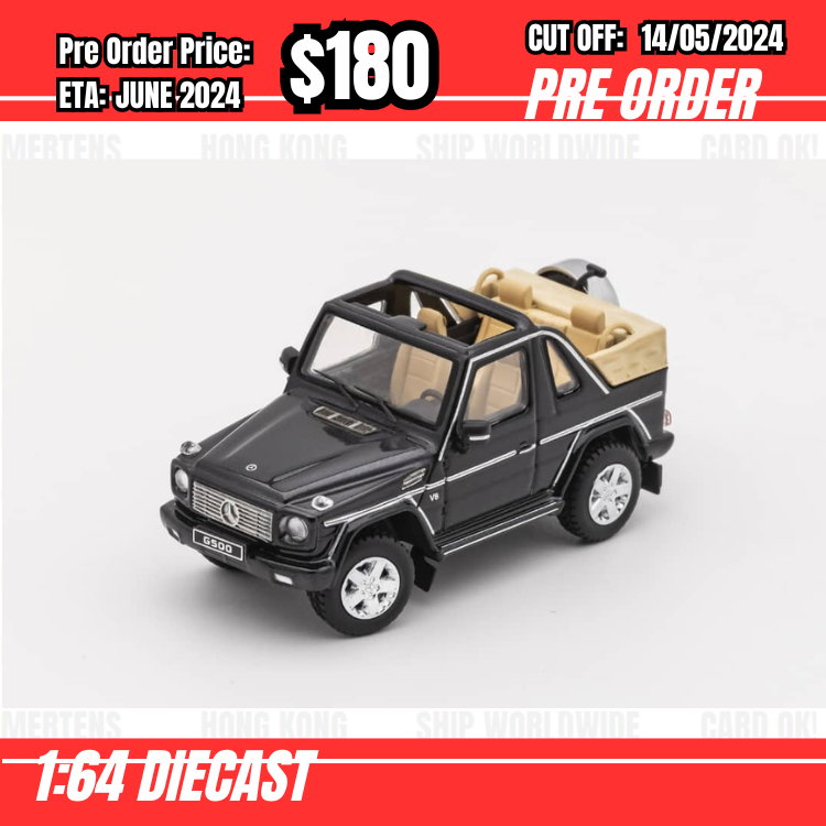 PO-$180 * GCD * 1:64 G Class W463 2013 G500 Cabriolet Black [OD08/05]