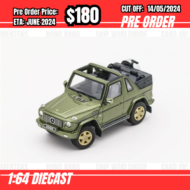PO-$180 * GCD * 1:64 G Class W463 2013 G500 Cabriolet Green [OD08/05]