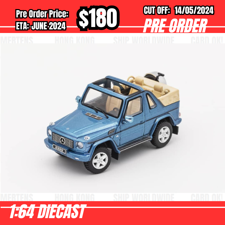 PO-$180 * GCD * 1:64 G Class W463 2013 G500 Cabriolet Blue [OD08/05]