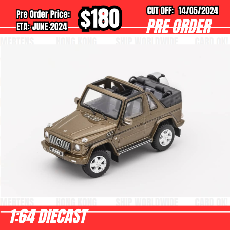 PO-$180 * GCD * 1:64 G Class W463 2013 G500 Cabriolet Brown [OD08/05]
