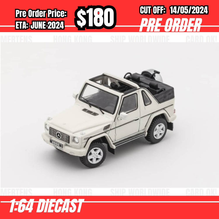 PO-$180 * GCD * 1:64 G Class W463 2013 G500 Cabriolet White [OD08/05]