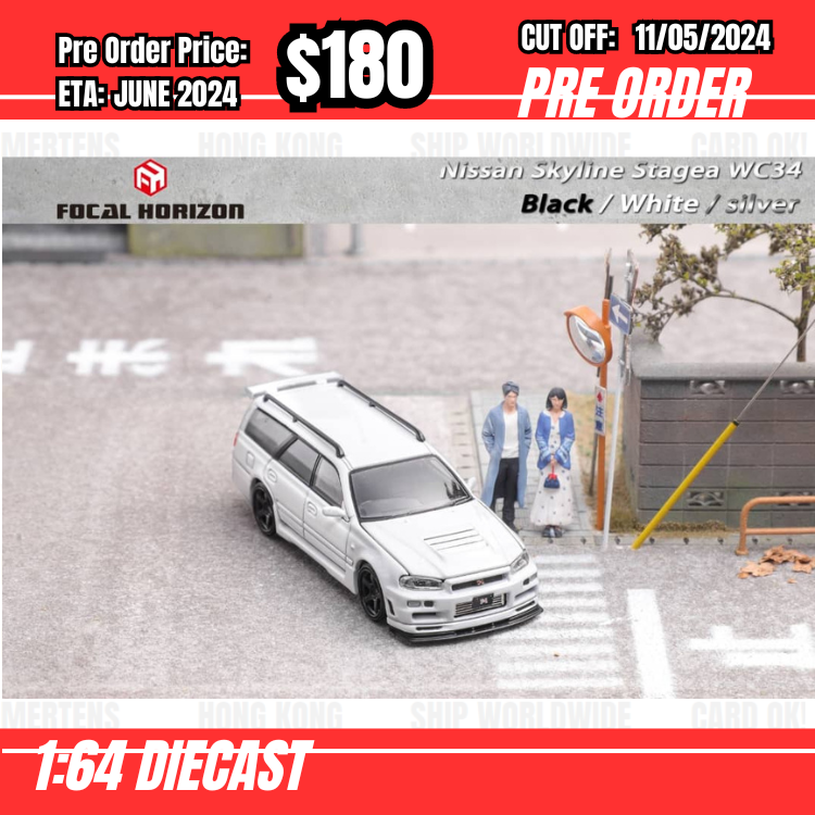 PO-$180 * FH * 1:64 Stagea WC34 260RS White [OD08/05]