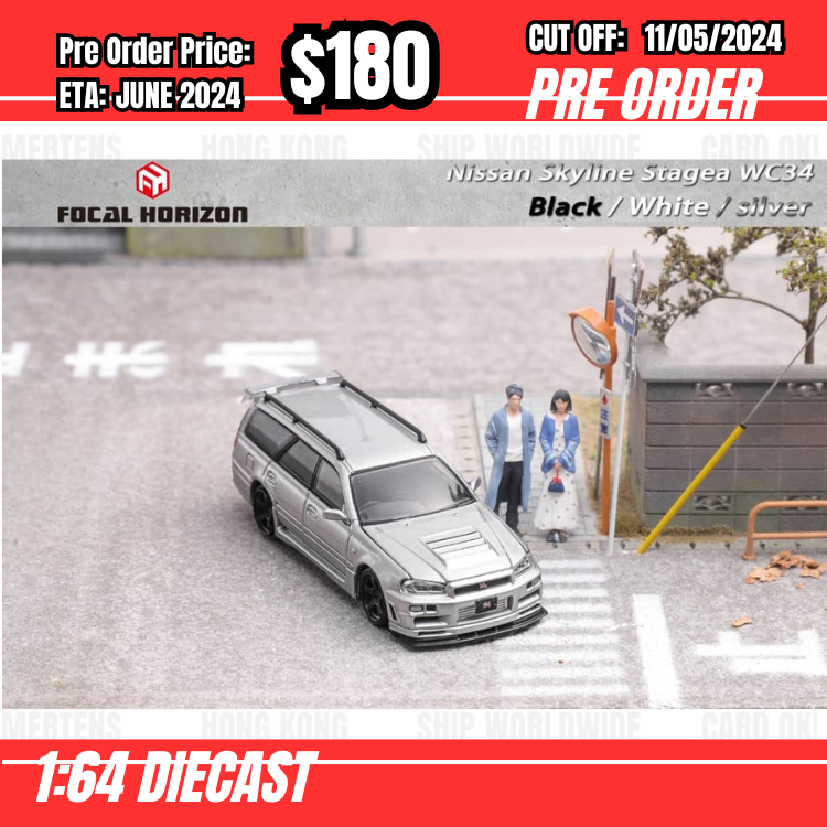 PO-$180 * FH * 1:64 Stagea WC34 260RS Silver [OD08/05]