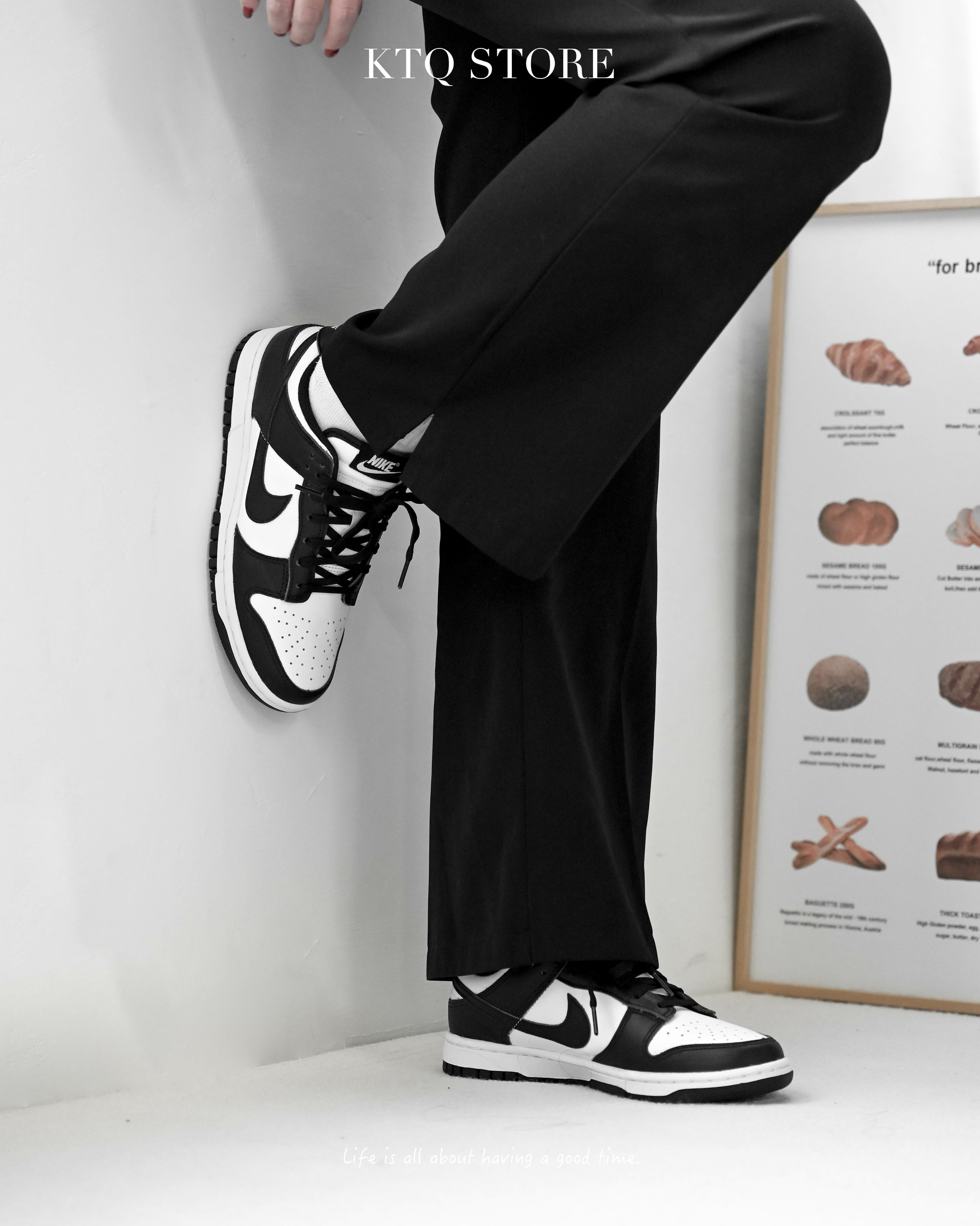 KTQ STORE ‧  NIKE DUNK LOW (GS) PANDA 黑白 熊貓低筒 CW1590-100