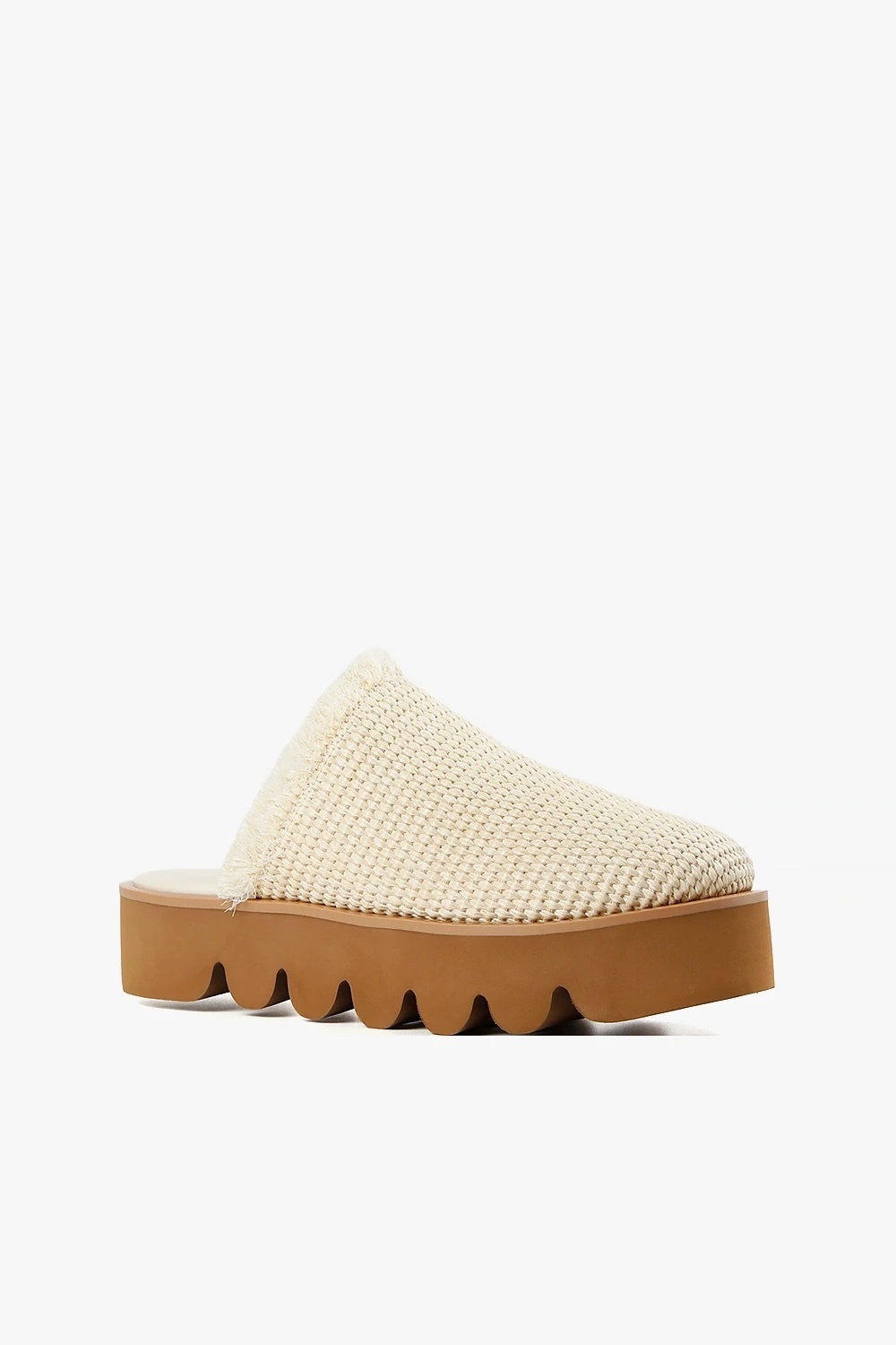 Raffy Round Lugg 拉菲草編織厚底鞋