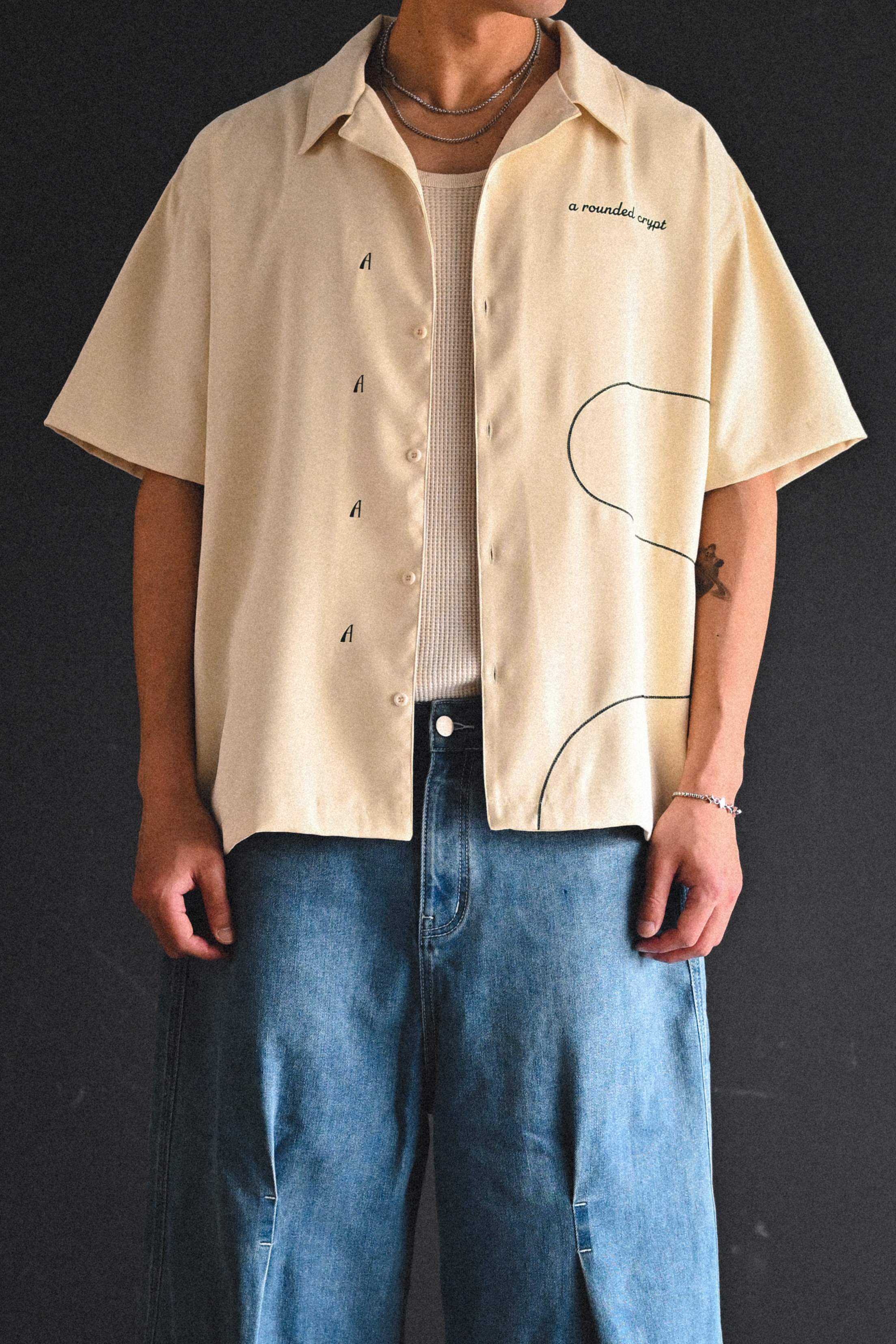 BOWLING SUMMER SHIRT - CREAM