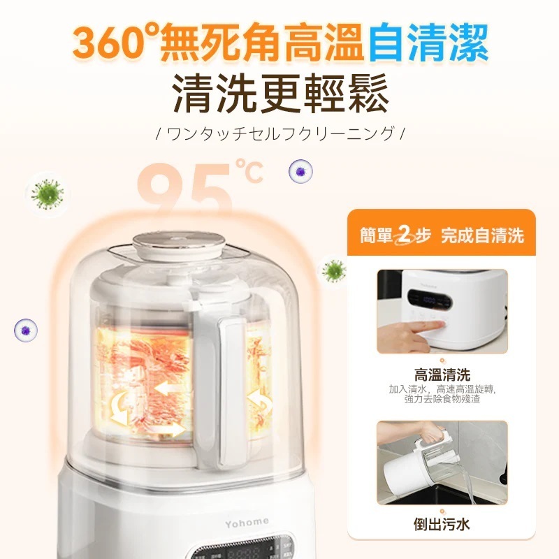 Yohome - Japan Yohome 7-layer noise reduction filter-free universalFamily-friendly healthy and nutritious cooking wall breaker