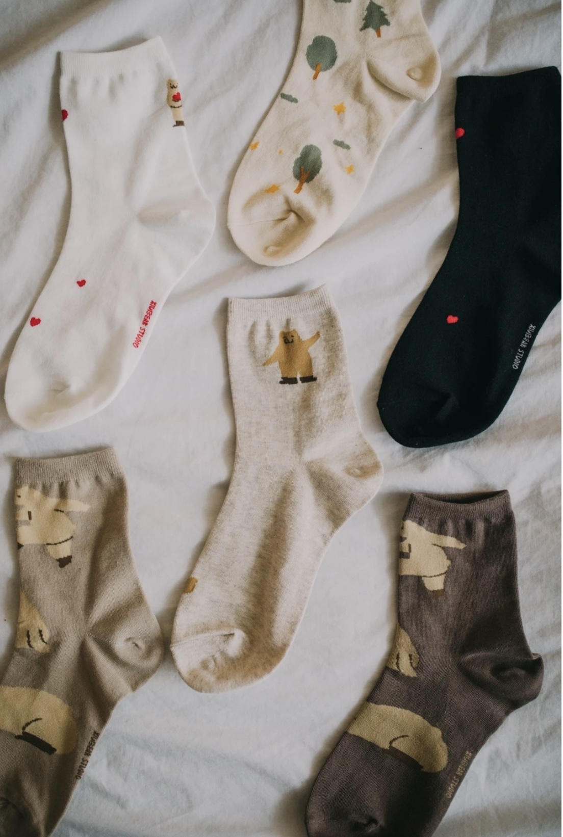 咻熊家的襪襪們 襪子 六款可選｜咻咻熊