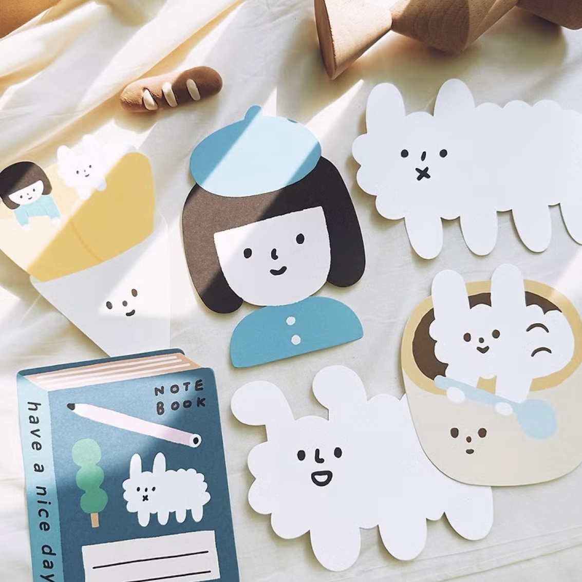 右手超人 大大厚厚割型卡片