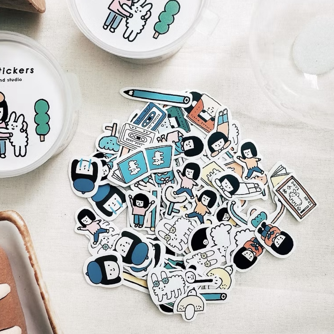 右手超人 迷你貼紙組 全套 100入