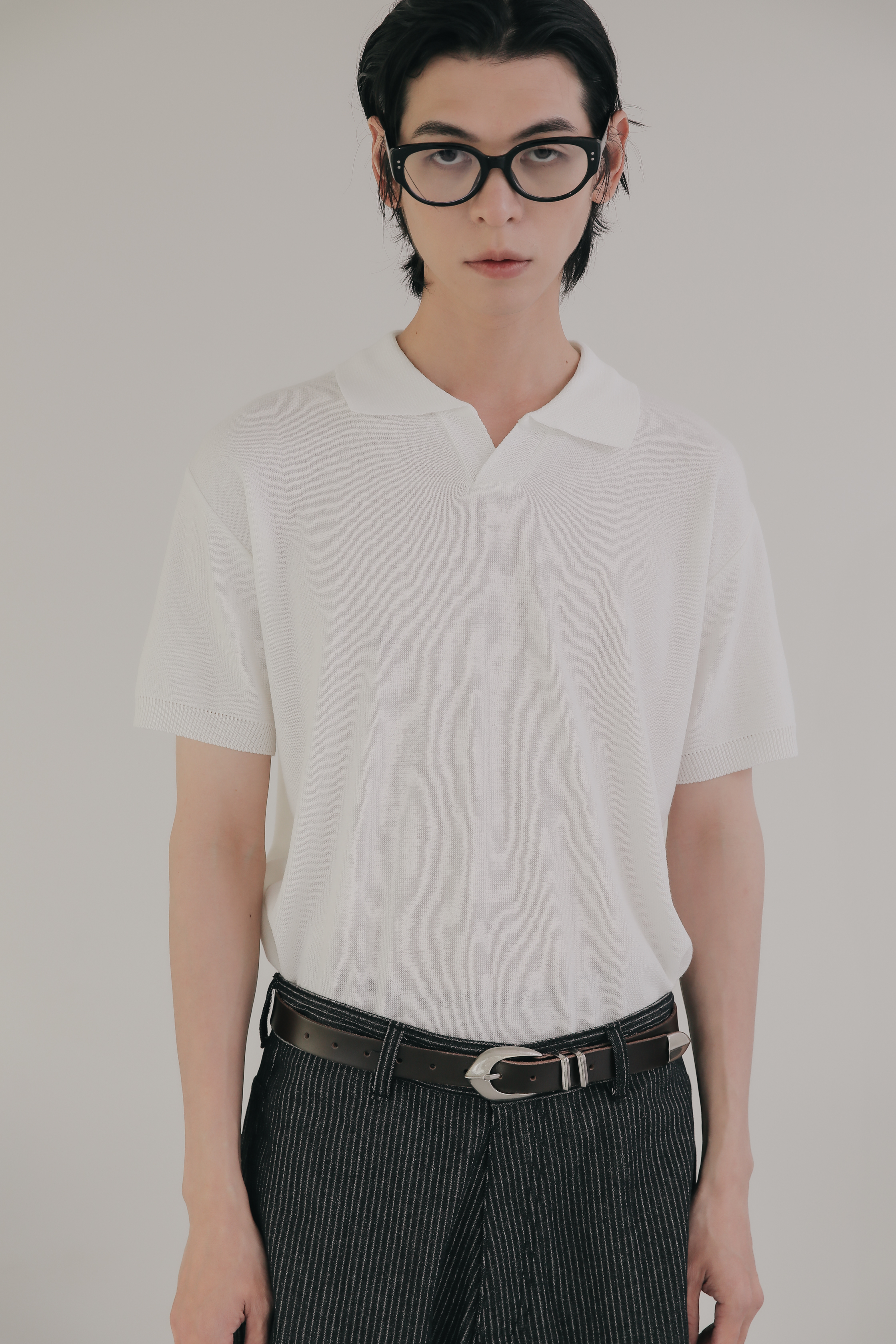 Collar Short Knit #針織短T