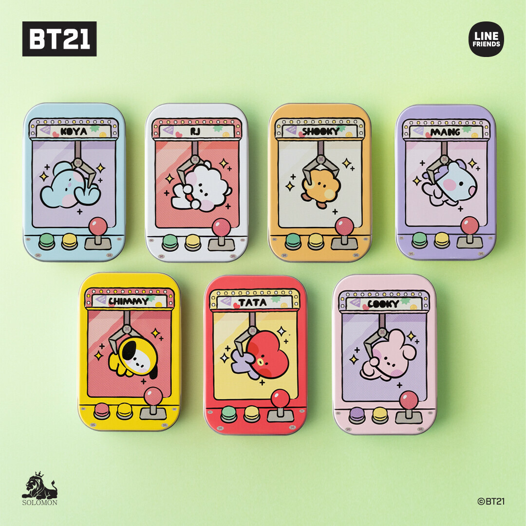 BT21 minini 鐵盒貼紙