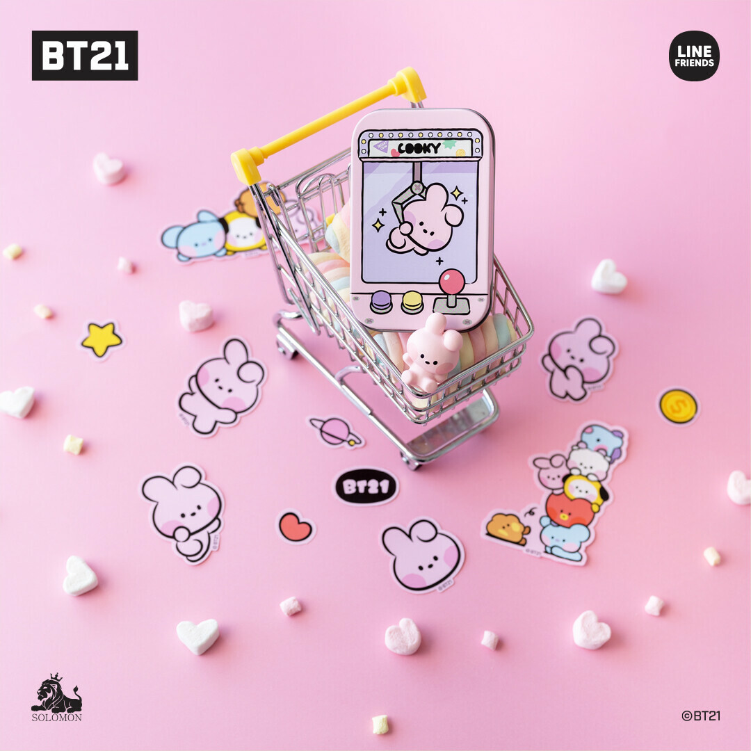 BT21 minini 鐵盒貼紙