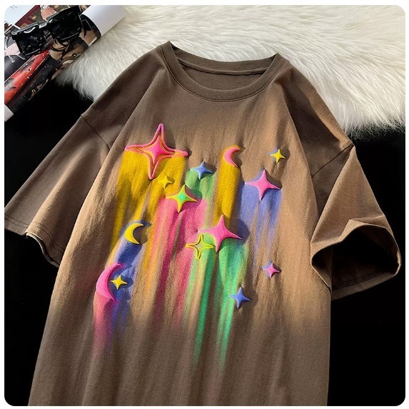 Short-sleeved T-shirt man (camel [size M_5XL] (contact customer service to confirm the shipping size after placing an order))