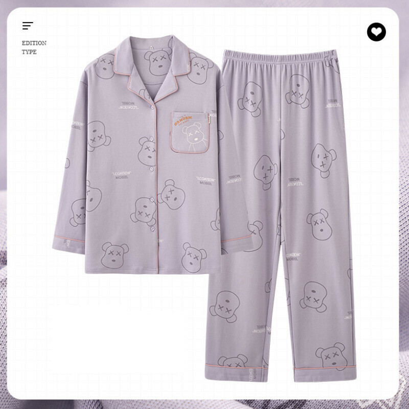 熱推長袖睡衣套裝【M-XXL碼 AM2804】【下單后聯絡客服確認發貨尺碼 】