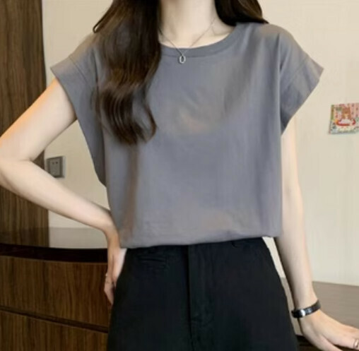 Sleeveless Women's T-Shirt (Grey One-size-fits-all)