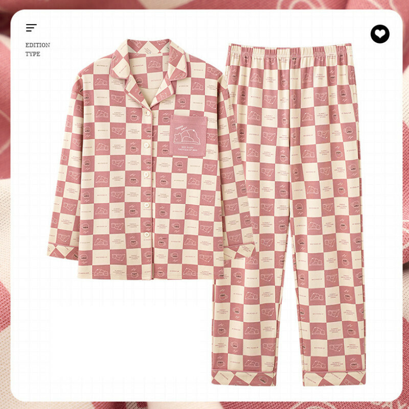 熱推長袖睡衣套裝【M-XXL碼 AM2808】【下單后聯絡客服確認發貨尺碼 】