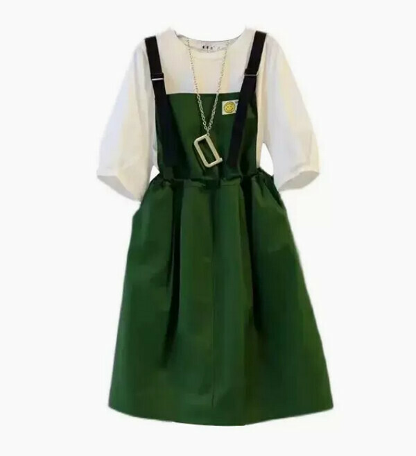Temperament belly strap skirt # single piece (green) (M-4XL size) (contact customer service to confirm size after placing an order) 