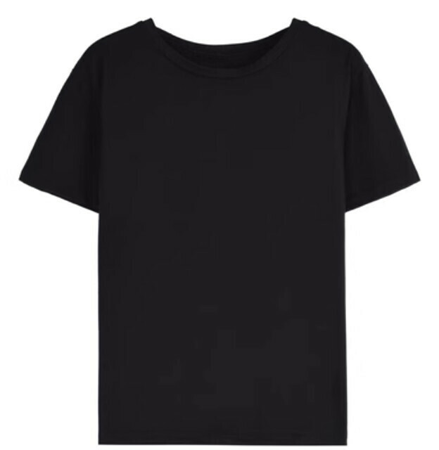Cotton Bottom T-Shirt (Black Short Sleeve [180g] S-2XL Contact Customer Service to Confirm Shipping Size after Placing an Order)