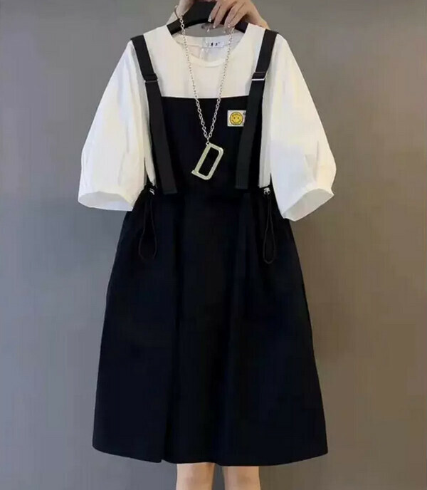 Temperament belly strap skirt # single piece (black) (M-4XL size) (contact customer service to confirm size after placing an order) 