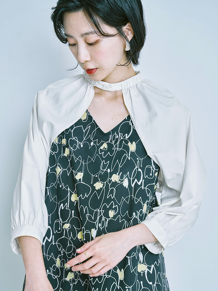 茶色蔓延外套罩衫-晨起