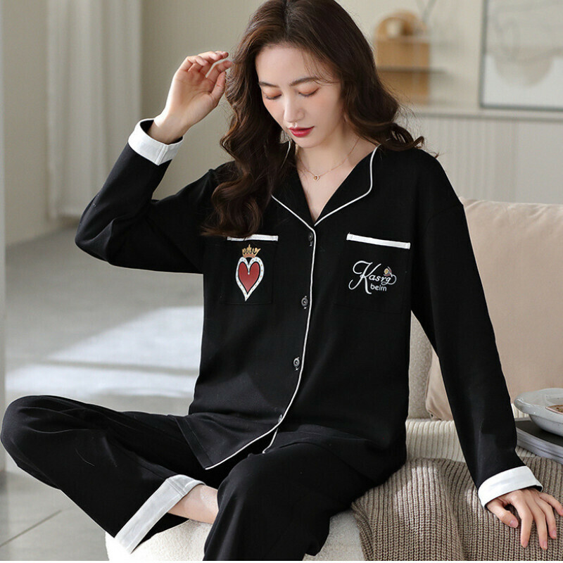 爆款長袖睡衣套裝【M-XXXL碼 YM-7025】【下單后聯絡客服確認發貨尺碼 】