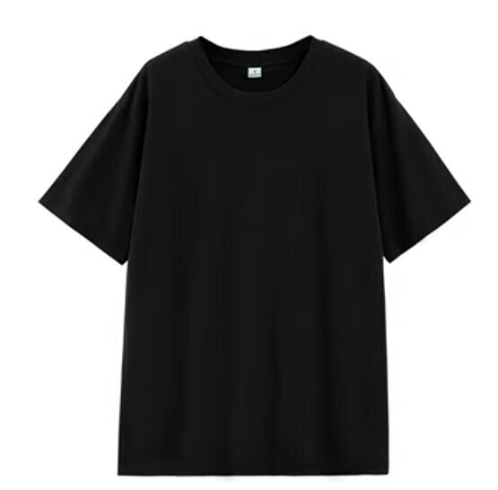 Cotton Bottom T-Shirt (Black Short Sleeve [Heavy 260g] S-2XL Contact Customer Service to Confirm Shipping Size after Placing an Order)