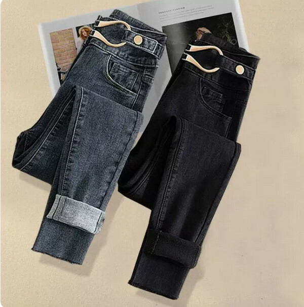 Slim Straight Jeans#Single Piece (Blue) (M-4XL) (Contact Customer Service to confirm size after placing an order) 