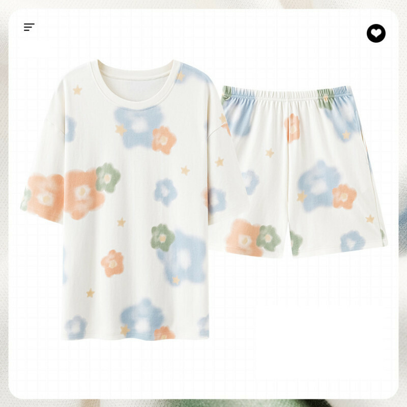 熱賣短袖短褲睡衣套裝【M-XXL碼 AM-25336】【下單后聯絡客服確認發貨尺碼 】