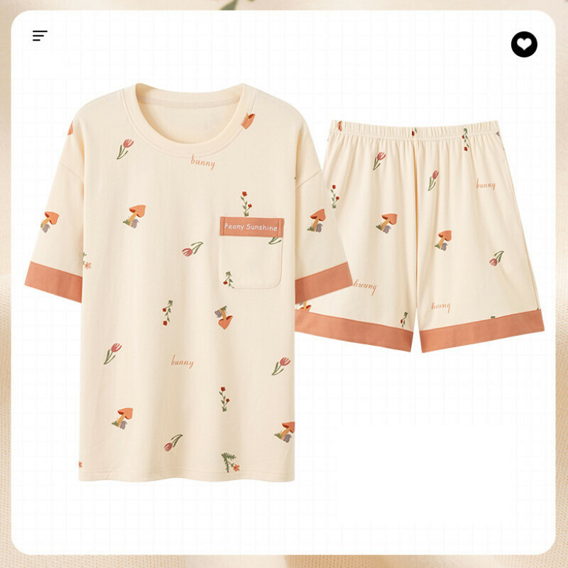 熱賣短袖短褲睡衣套裝【M-XXL碼 AM-25371】【下單后聯絡客服確認發貨尺碼 】
