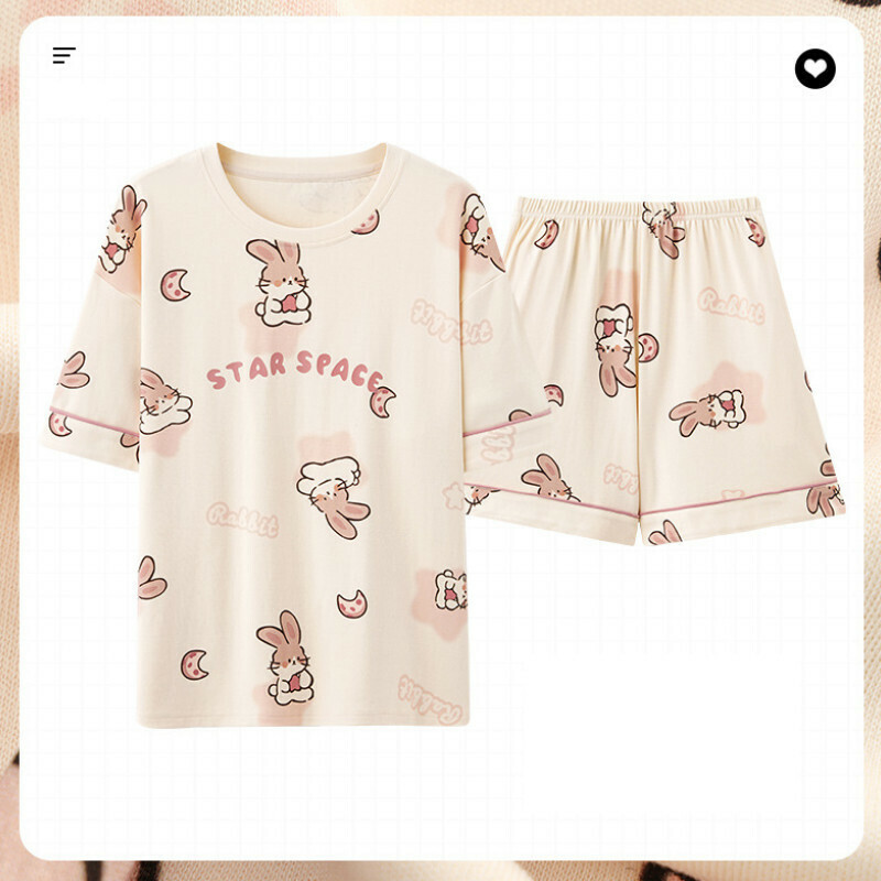熱賣短袖短褲睡衣套裝【M-XXL碼 AM-25376】【下單后聯絡客服確認發貨尺碼 】