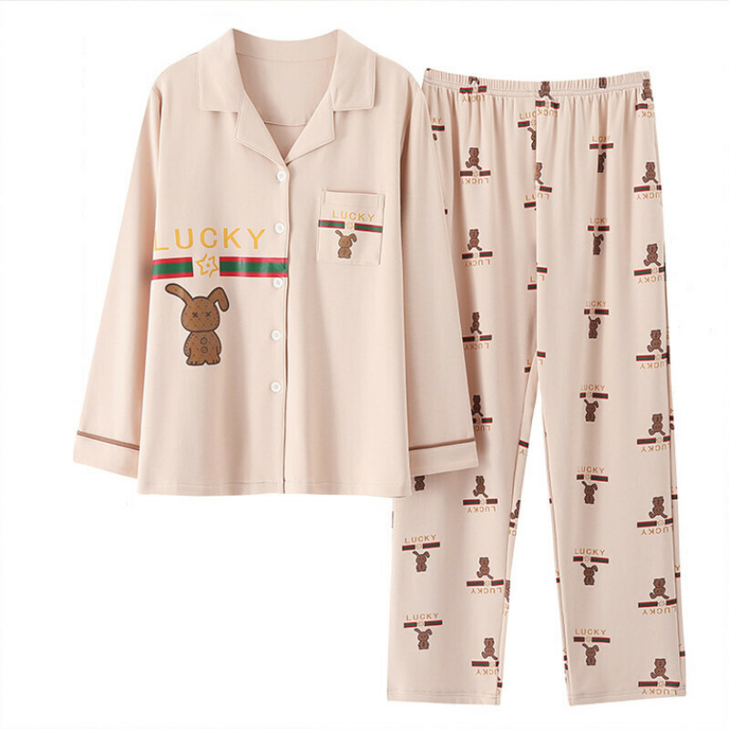 Long sleeve pajama set【M-XXXL XP-4735】【Contact customer service to confirm the shipping size after placing an order】