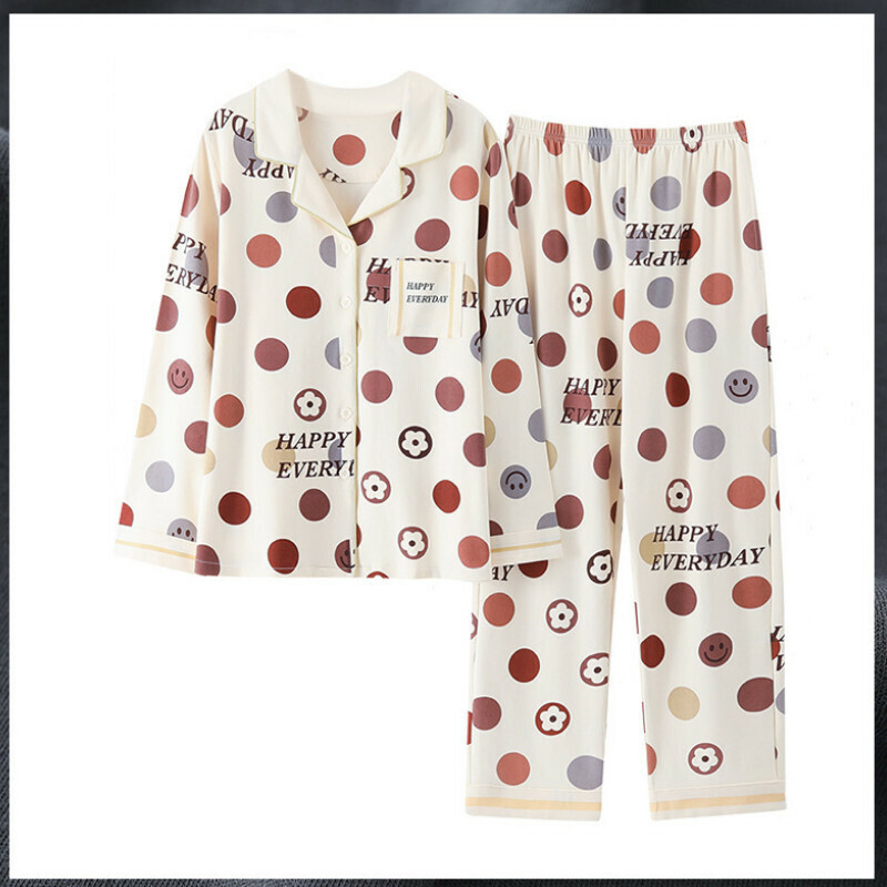 Long sleeve pajama set【M-XXXL XP-4737】【Contact customer service to confirm shipping size after placing an order】