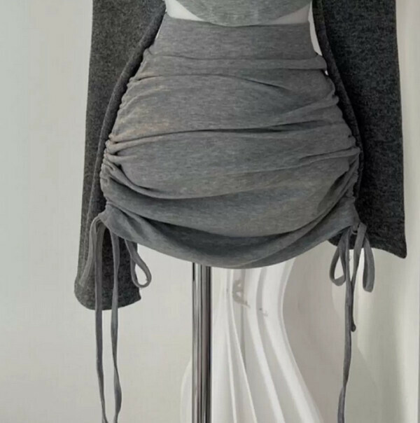 Fashion Skirt #Single Piece (Gray) (M-4XL) (Contact customer service to confirm size after placing an order) 
