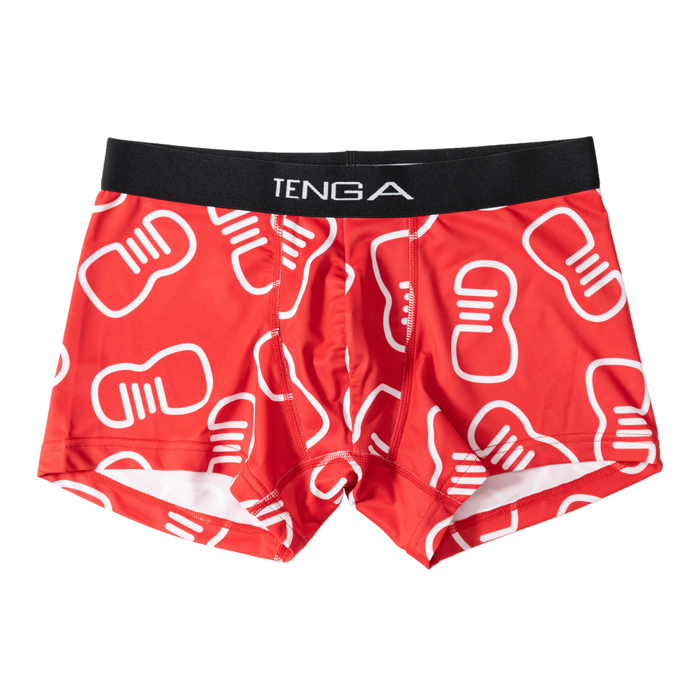 TENGA CUP印花四角褲 紅色