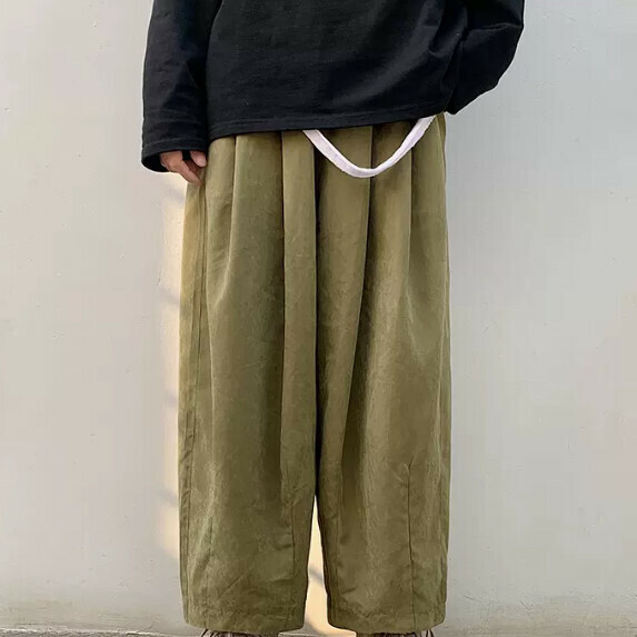 熱賣直筒長褲男春秋（軍綠色【M_5XL碼】（下單後聯繫客服確認發貨尺碼）