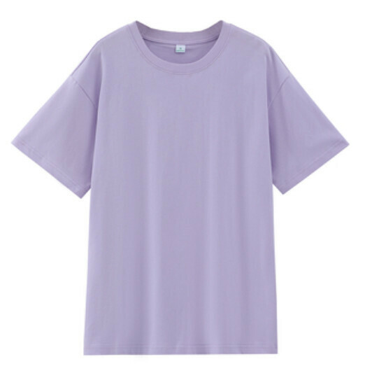Cotton Women's T-Shirt (260g Purple S-4XL Contact Customer Service to Confirm Shipping Size after Placing an Order)