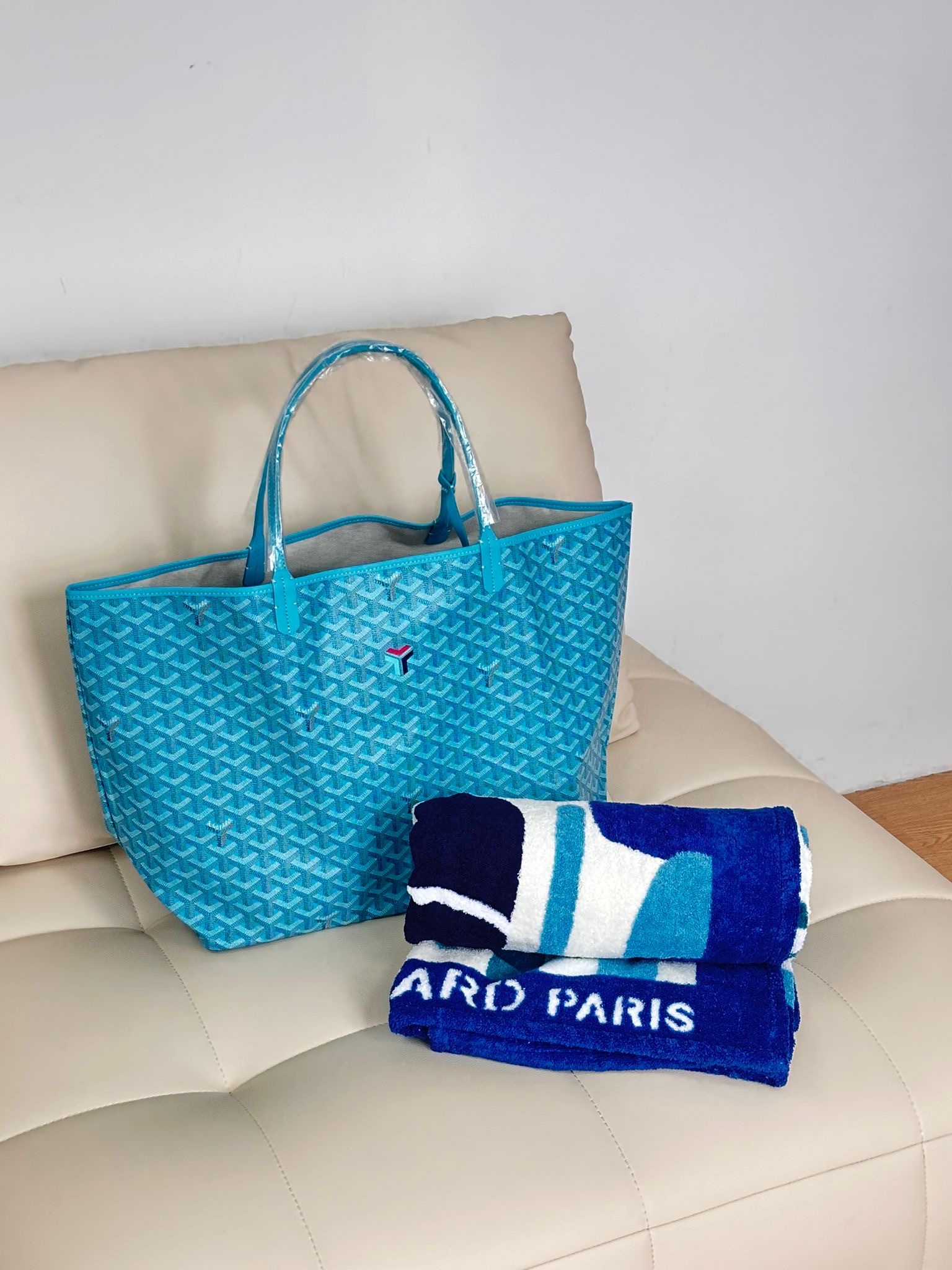 Goyard Saint Louis GM Bag and Balise Beach Towel 2024 limited edition