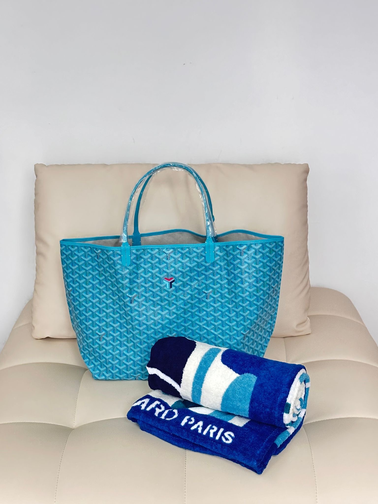 Goyard Saint Louis GM Bag and Balise Beach Towel 2024 limited edition