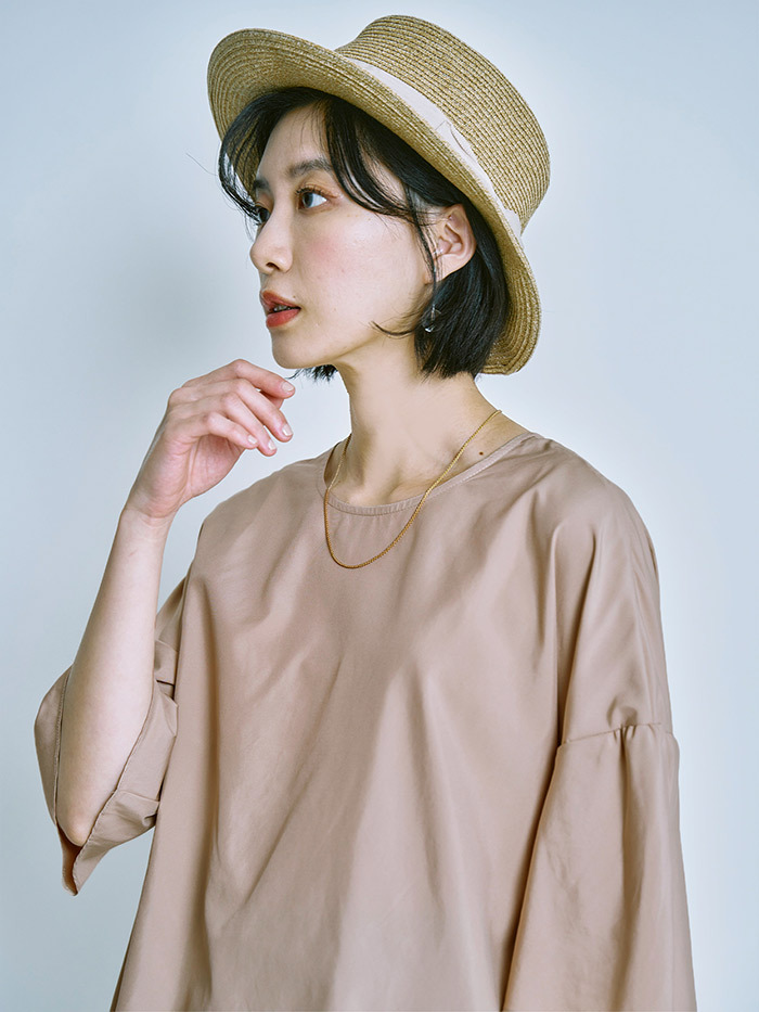 雲霧花袖上衣-午食