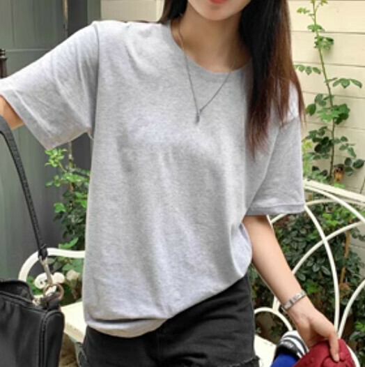 Cotton Women's T-Shirt (Hemp Gray S-4XL Contact Customer Service to Confirm Shipping Size after Placing an Order)