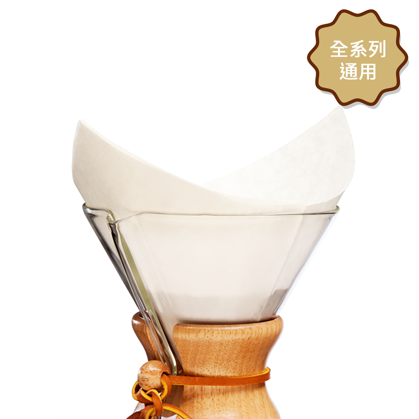 美國 CHEMEX 方形已折 酸素漂白 厚磅濾紙 (各尺寸通用)
