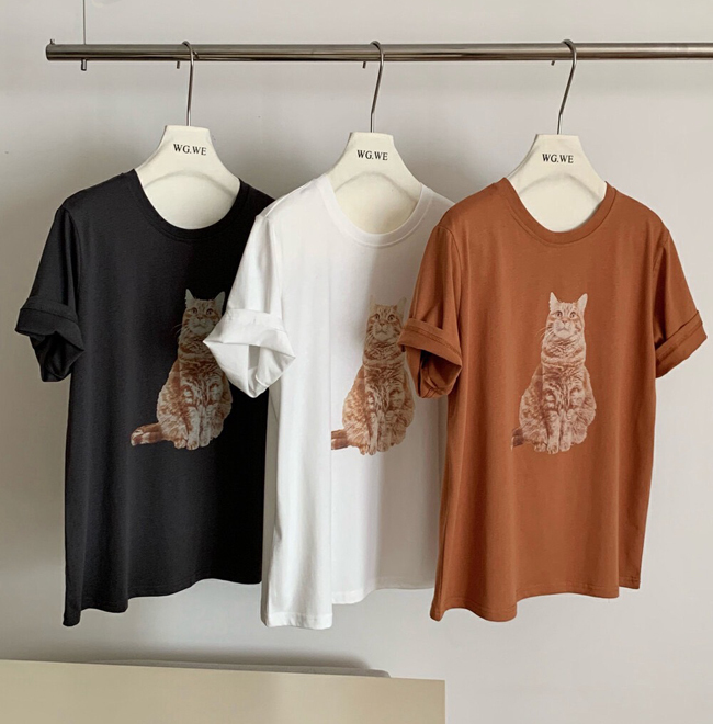 大橘為重貓咪短袖上衣-現貨